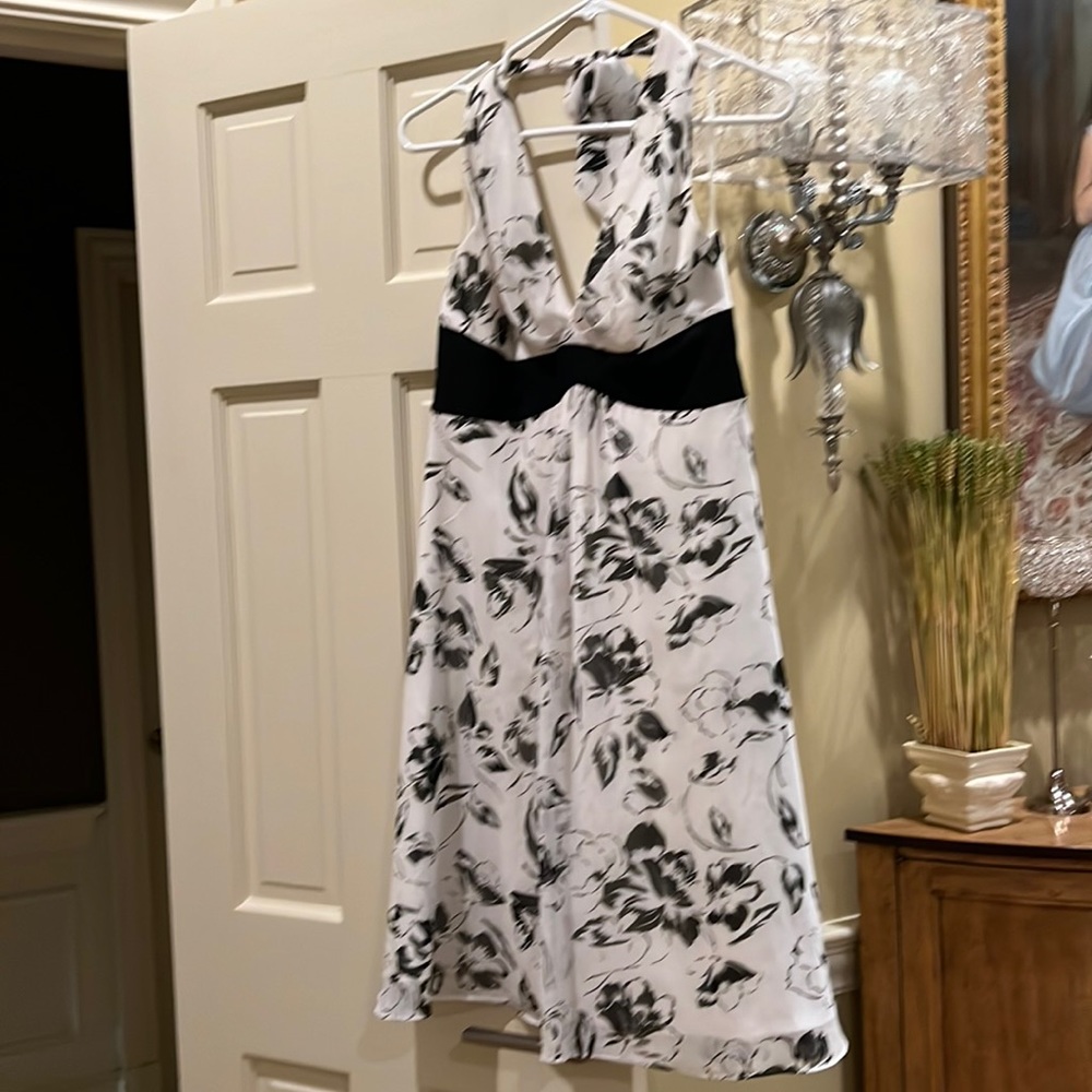 Halter style White House Black Market A-line dress